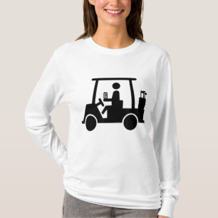 Funny Golf Drinking Beer In Golf Cart T-Shirt
