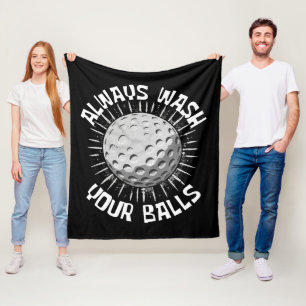 Funny-golf Fleece Blanket