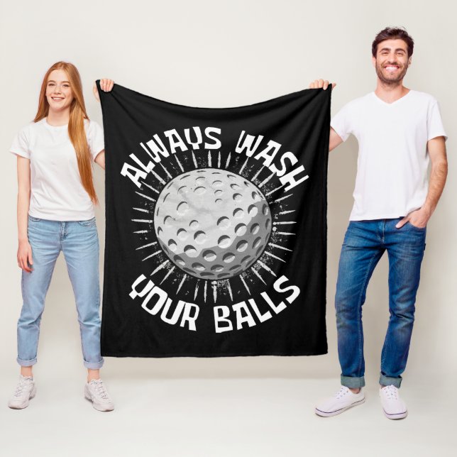 Funny-golf Fleece Blanket (In Situ)