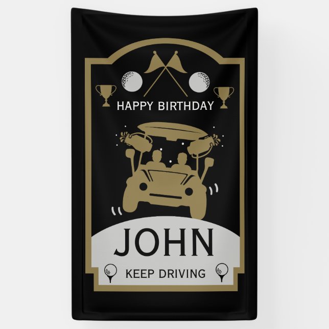 Funny Golf Gift For Beginners Banner (Vertical)