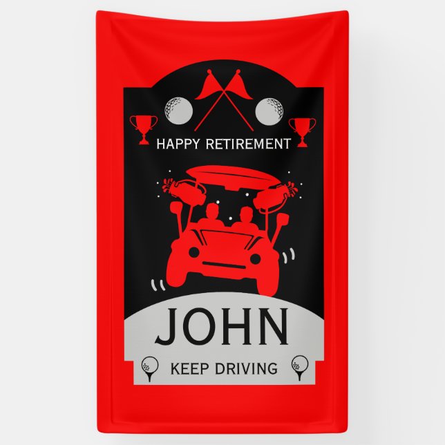 Funny Golf Gift For Beginners Banner (Vertical)