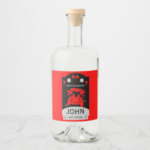 Funny Golf Gift For Beginners Liquor Bottle Label