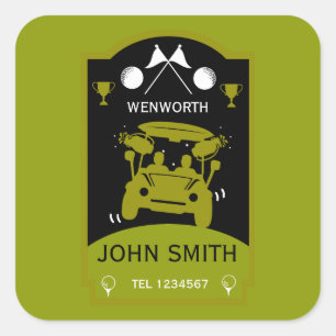 Funny Golf Gift For Beginners Square Sticker