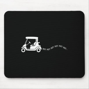 Funny Golf Gift Golfing Cart Joke Putt Birthday Go Mouse Mat