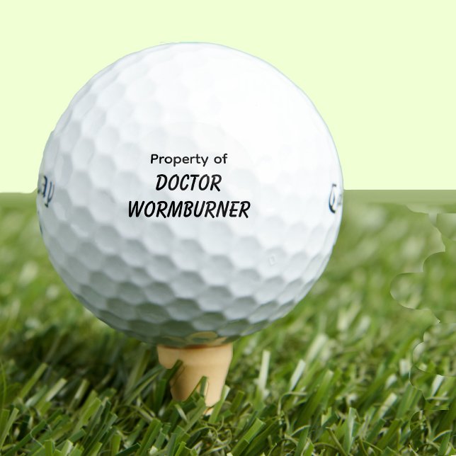 Funny Golf Gift Joke Wormburner Balls (Creator Uploaded)
