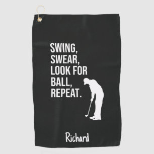 Funny Golf Gifts For Guys Men Humorous Hilarious Towel
