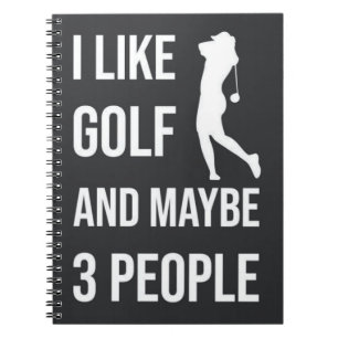 Funny Golf Gifts For Women Sports Humour For Her  Notebook