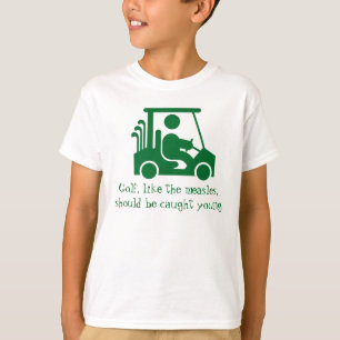 Funny Golf Golfer Green Kids T-shirt