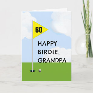 Funny Golf Grandpa Birthday Card