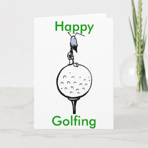 Funny Golf Greeting Card