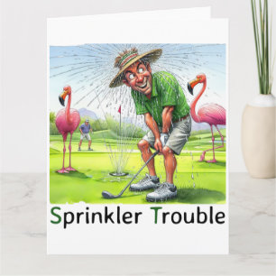 Funny Golf Greeting Card