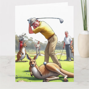 Funny Golf Greeting Card