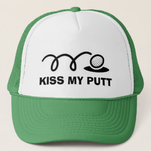 Funny golf hats Kiss my putt