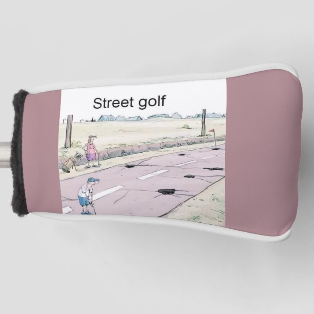 FUNNY Golf Head STREER GOLF HUMOR GOLF HEAD COVER (Front)