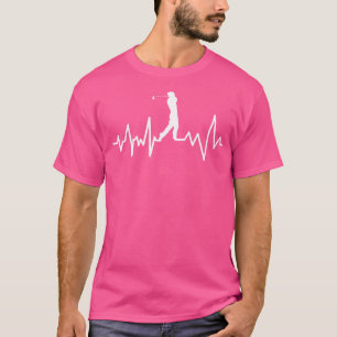 Funny Golf Heartbeat Fathers Day T-Shirt