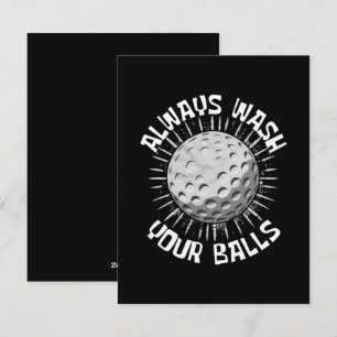 Funny-golf Holiday Card