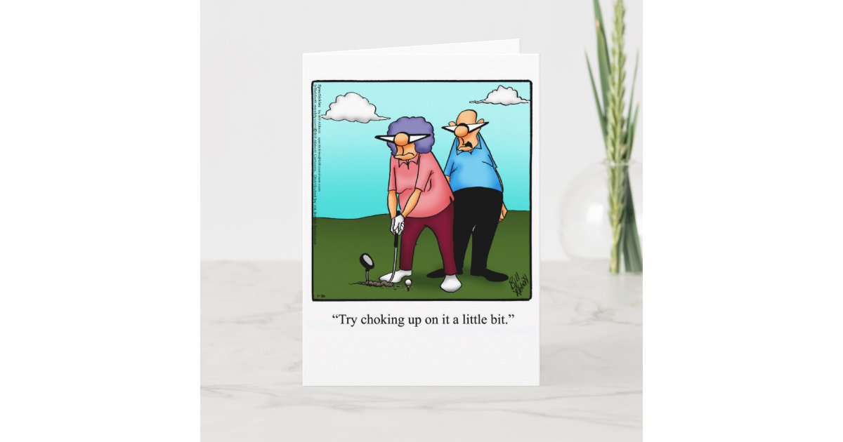 Funny Golf Humor Blank Greeting Card Zazzle