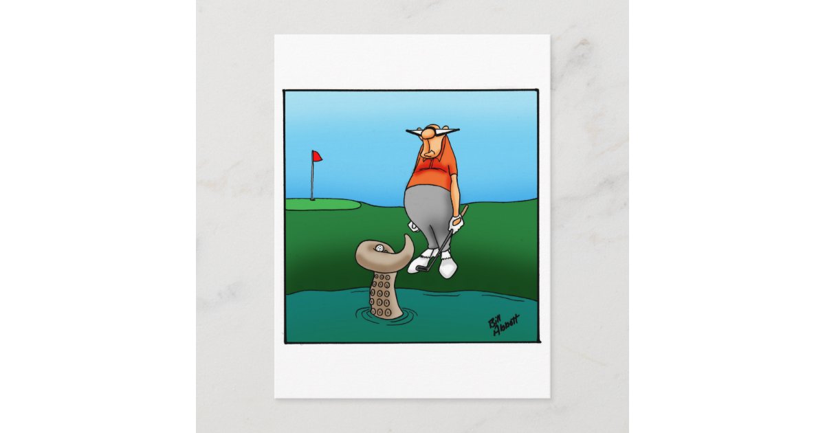 Funny Golf Humor Postcard | Zazzle
