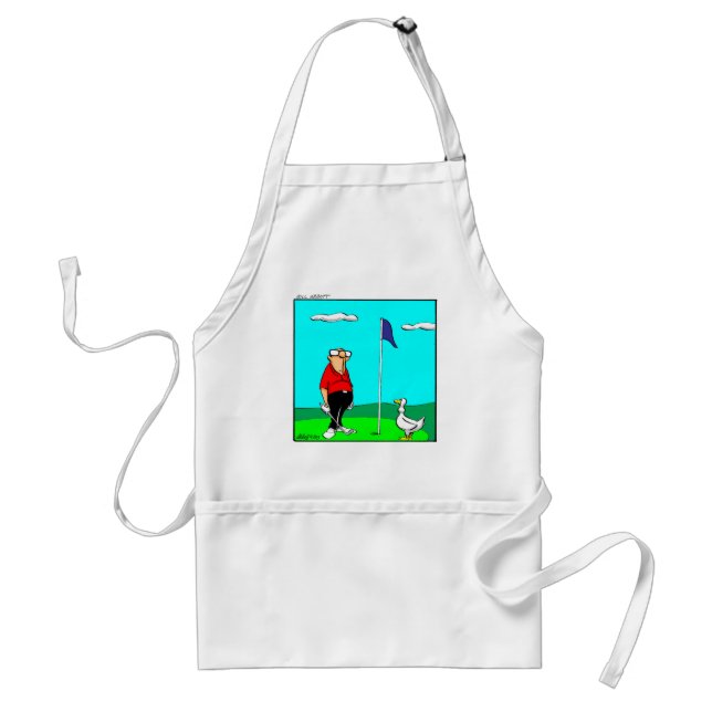Funny Golf Humour Apron (Front)