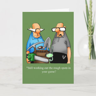 Funny Golf Humour  Birthday Card