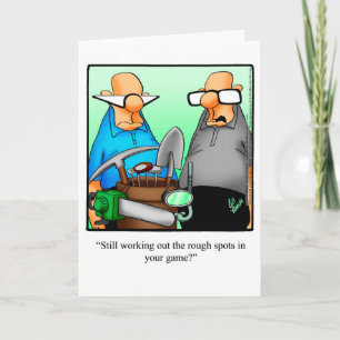 Funny Golf Humour Birthday Greeting Card