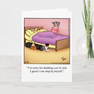 Funny Golf Humour Blank Greeting card