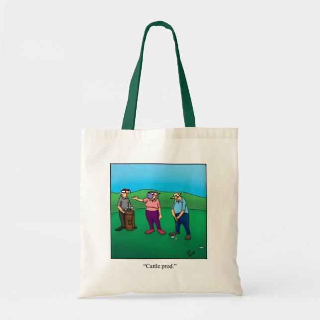 Funny Golf Humour Canvas Bag "Spectickles" (Front)
