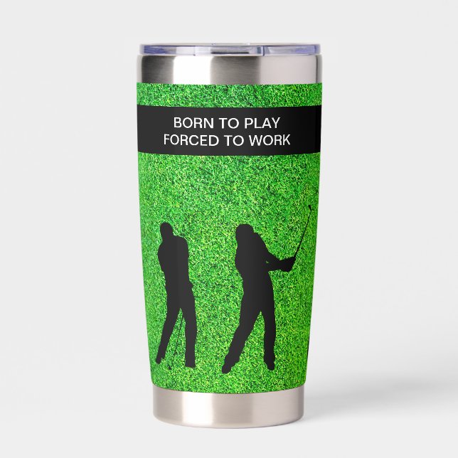 Funny Golf Humour Insulated Drink Tumblers Insulated Tumbler (Front)
