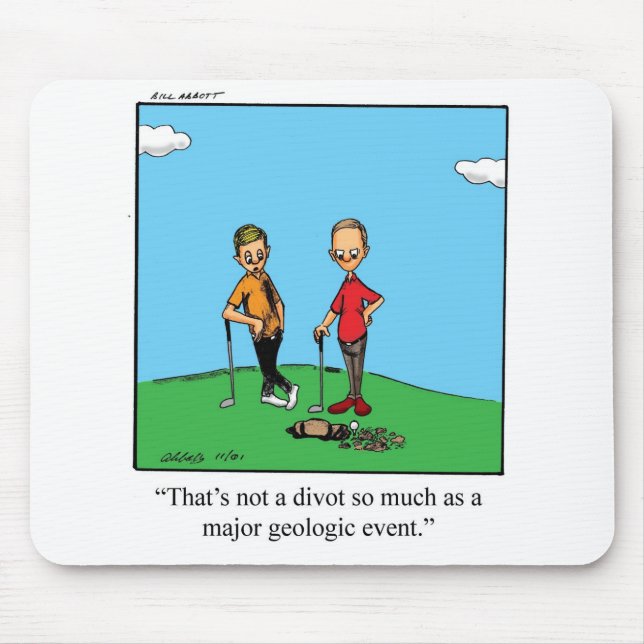 Funny Golf Humour Mousepad (Front)
