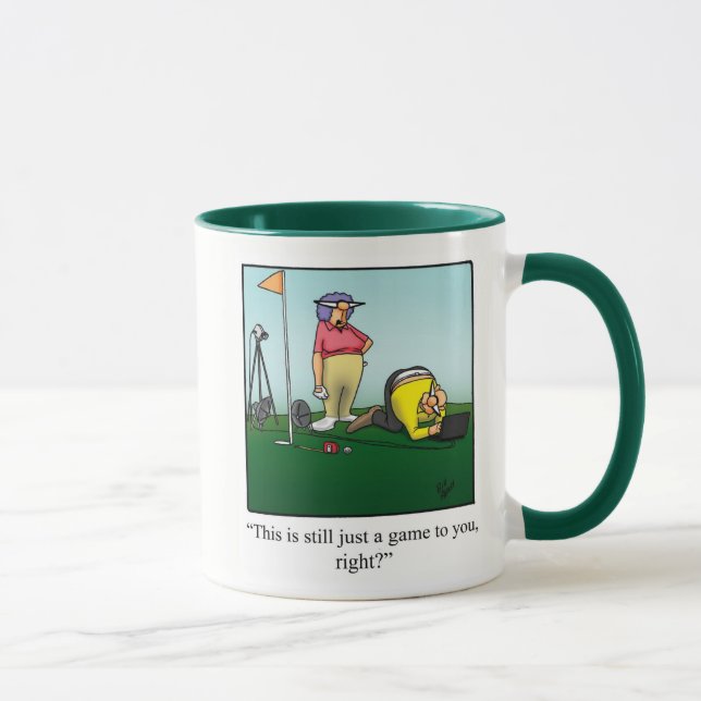 Funny Golf Humour Mug (Right)