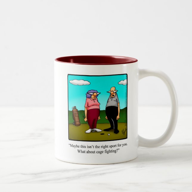 Funny Golf Humour Mug Gift (Right)