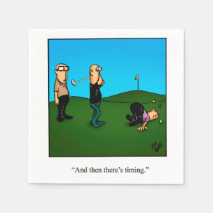 Funny Golf Humour Napkins