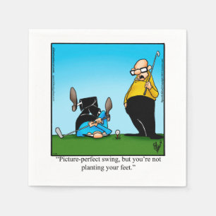 Funny Golf Humour Party Napkins 