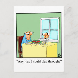 Funny Golf Humour Postcard