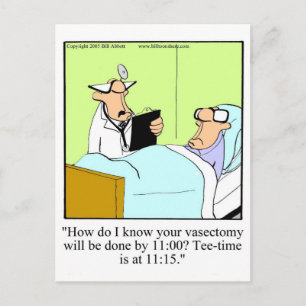 Funny Golf Humour Postcard