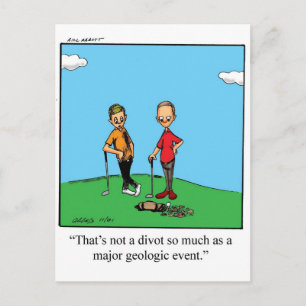 Funny Golf Humour Postcard