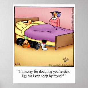 Funny Golf Humour Poster