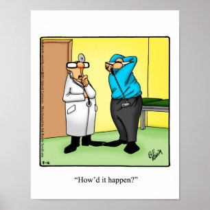 Funny Golf Humour Poster Gift
