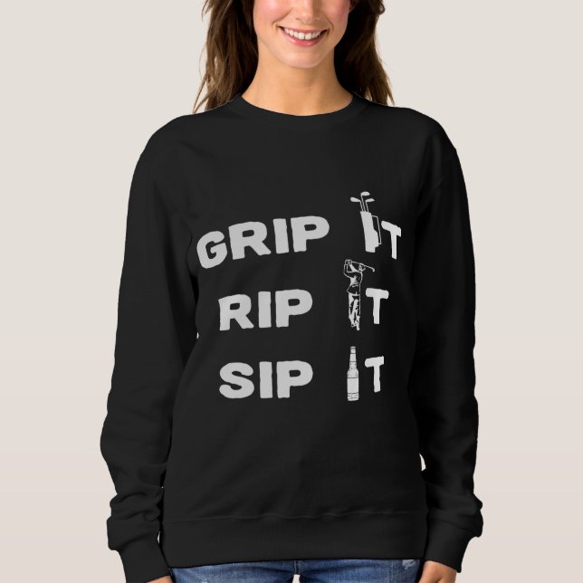 Funny Golf It Takes Balls Xmas Gift Idea for Golfe Sweatshirt (Front)