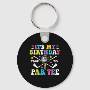 Funny Golf Its A Birthday Par Tee Shirt Golfer Boy Key Ring