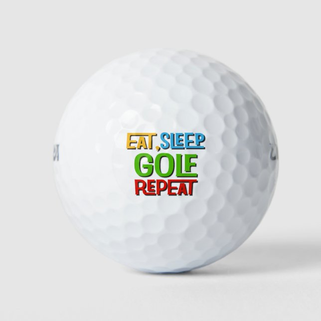 Funny Golf Joke Golfer Golf Balls (Front)