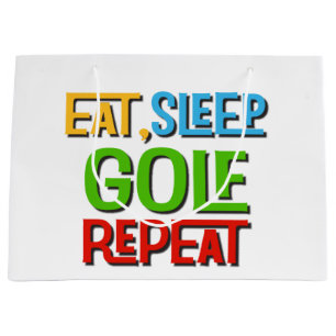 Funny Golf Joke Golfer  Large Gift Bag