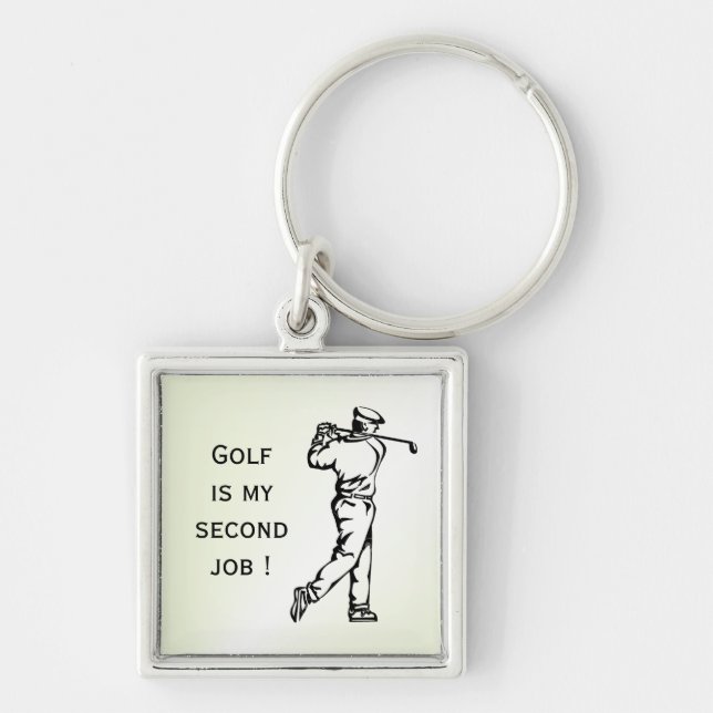 Funny Golf Key Ring (Front)