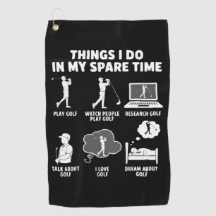 Funny Golf Lover Coach Gifts Dad Grandpa Golfer Towel