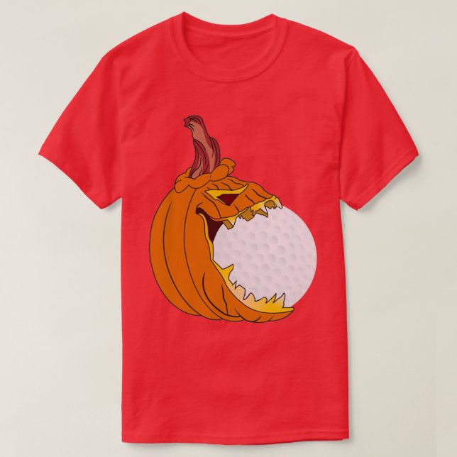 Funny Golf Lover Halloween T-Shirt (Design Front)