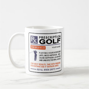 Funny Golf Mug Prescription Design