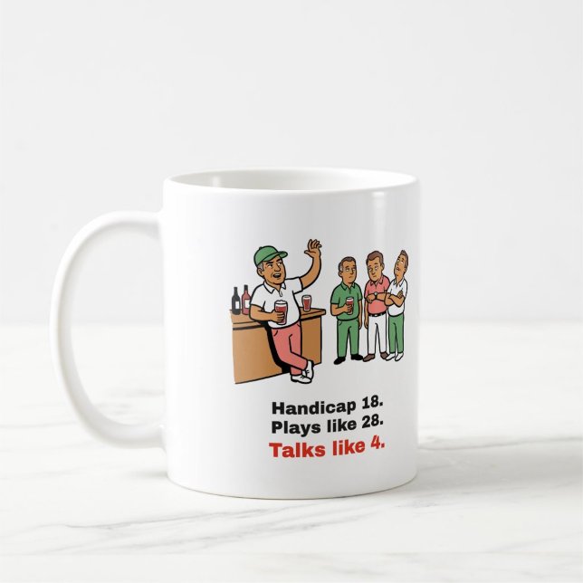 Funny Golf Mug: Talks Like 4 Coffee Mug (Creator Uploaded)