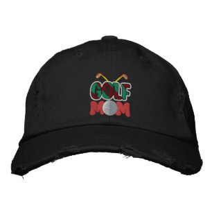 Funny Golf Mum Crossed Golf Clubs Embroidered Hat