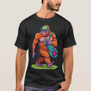 Funny Golf Novelty Men Women Kids Sasquatch Bigfoo T-Shirt