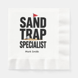 Funny Golf Obsession Quote for Golf Addicts Napkin
